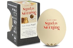 BRAINSTREAM Eslifey Minuteur à œufs, Multicolore, 8,9 x 5,4 x 5,4