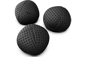 Speevers Juggling Balls Professional Set of 3 Fresh Design - Juggle Balls for Beginners, Kids, Adults - 2 Layers of Net Uni Color Carry Case Xballs (90g, Black)