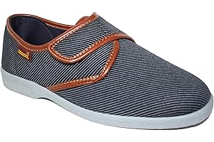 Rodevil Zapatillas caballero cómodas velcro, flexibles y anatómicas. Ideales para gente mayor