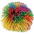 JA-RU Bandy Ball (Random Color), 3" Fidget Ball with String & Spike, Stress Relief Sensory Toy for Kids & Adults
