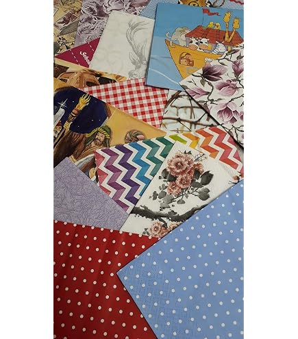 Servietten einzeln/gro?e Mischung zum Sammeln und Basteln 33x33cm Drogerie & Körperpflege