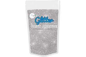 MOPA CRAFTS Additivo in glitter per vernice a emulsione e malta, 100 g Argento