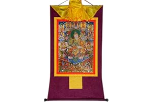 Gandhanra thangka tibetano,Otto forme di Guru Rinpoche,Padmasambhava,hangable buddista rotolo,thanka di pittura damascata decorativa,zen arazzo art per decorazione per la casa,meditazione