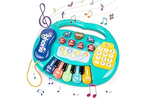 AIDODO Jouets pour 2 Ans, Jouet Musical pour bébé avec Clavier de Piano Chiffres Jouets éducatifs Cadeaux pour garçons Filles 1 2 3 4 5 6 Ans