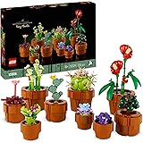 LEGO 10329 Icons Miniplantjes Bloemen Set uit de Botanical Collection in Bouwbare Terracottakleurige Pot, Huis Decoratie Acce