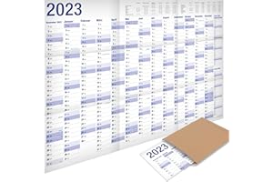 ‎YOHMOE Yohmoe® XXL Jahresplaner 2023 Wandkalender (98 x 68 cm) GEFALZT in Poster Größe. Querformat, gefaltet - Wandplaner, Jahreskalender, Plakatkalender. 1 Stück
