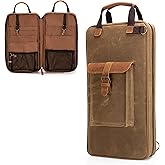 Checkered Knife Case with 11 Slots and 2 Pockets (Bag Only) | Travel Bag for Chef Knives with Handle and Removable Shoulder S