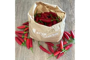 Peperoncino piccante fresco calabrese – 100% italiano – Raccolto a mano per massimo aroma e piccantezza – specialità tipica della calabria – Val D'Esaro - 1Kg