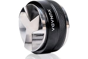 X XUNADA XUNADA 53.3mm Coffee Distributor & Tamper, Works with Breville and Sage 54mm Portafilters, Espresso Hand Tampers, 2-in-1 Adjustable Espresso Distribution Leveler & Tamping Tool