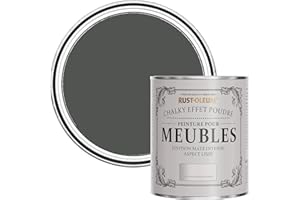 Rust-Oleum Peinture Grise pour Meubles Chalky, Mat Effet Poudré - Graphite 750ml