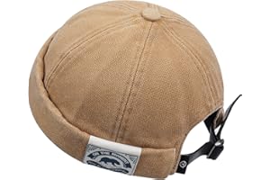 Clape Cappellino Senza Visiera Uomo Donna Cappello Portuale Berretto Commando Lavoro Cotone Docker cap Brimless Hat