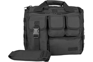 Explokit 15.6 inch Tactical Laptop Briefcase Bag for Men Large Military Messenger Bags Molle Engineers Handbags with Removable Shoulder Strap