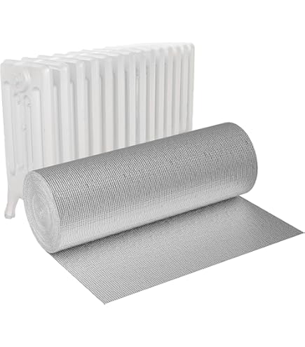 XMTECH Insulation Film, Double Layer Aluminium Foil, 1 x 10 m, 200 g/m²