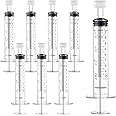 20 Pack 10ml Syringes Colostrum Syringe with Cap,Sterile Colostrum Harvesting, Colostrum Collection Kit, Liquid Measure Syringes for Laboratory, Animal Feeding, Plant Irrigation