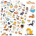 Cute Dog Stickers Puppy Pet Decal Sticker 780 Counts Party Gifts Goodie Bags Decor School Reward Animal Birthday Party Favors Vinyl Waterproof Dog Water Bottle Laptop Stickers Invitation Decor