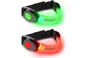 AccuBuddy Bracelet LED - Jogging lumière très brilliante et l'éclairage de sécurité pour Tous Les Sports de Plein air