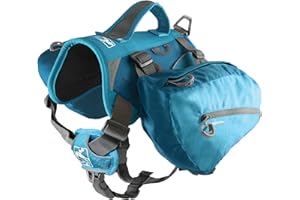 Kurgo K01587 Baxter Sac à Dos pour Chien Sacoche pour Chien Petit Randonnée Disponible en Bleu/en Noir Orange
