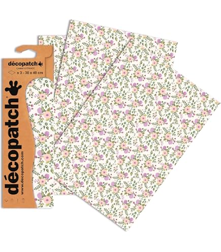 Decopatch FDA686O - Carta Decorativa Love, 20 Fogli 30x40 Cm
