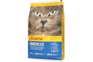 Josera - Pienso Gatos - 10 kg - Receta Marinesse - Alimento Hipoalergénico Mascota Adulta - A Base de Salmón - Sin Cereales - Con Proteínas de Calidad