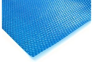 Zelsius Solarfolie, eckig | 6 x 4 m | blau | 400µ | Noppenfolie, schwimmend | Poolabdeckung, Solar Folie für Pool, Solarplane, Thermoplane, Wärmefolie, Poolsolarplane