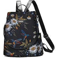 Fmeida Sac à Dos Sac a Main Femme Anti-vol Sac Cabaia Mini Imperméable Sac de Voyage en Nylon Sac Cabas 2 en 1 Sacs à Main Po