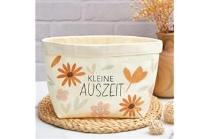 Xuniea Geschenktüte aus Baumwolle und Leinen Geschenkkorb für Frauen mit Kleine Auszeit Entspannung Geschenk für damen zur Entspannende Gesundheit(Blumenstil)