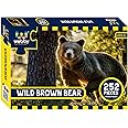 Webby Kids Wild Brown Bear Jigsaw Puzzle, 252 Pieces