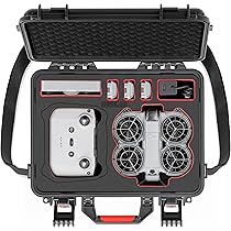 Custodia Rigida Impermeabile Per DJI Neo 2/RC-N3 – PU E EVA, Con Tracolla E Doppia Cerniera