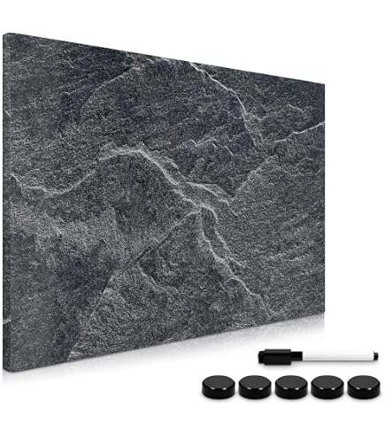 Glas-Magnettafel 60x80 Cm – Whiteboard & Pinnwand In Edelstahl-Optik, Mit Zubehör