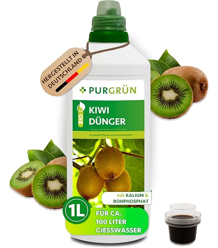 Purgrn Bio-Heidelbeerdnger 1 Liter  Organische Rezeptur   Premium-Flssigdnger  NPK 4+1+7  Mit Algenextrakt & Vinasse  Kalium fr  aromatische Heidelbeeren  Ohne tierische Inhaltsstoffe : Amazon.de: Garten