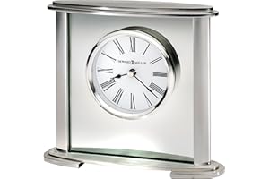 Howard Miller Glenmont Table Clock 645-774 – Modern Glass with Quartz Movement
