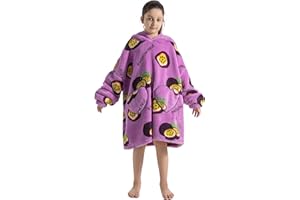 PTERYGOID Kids Oversized Blanket Hoodie, Hooded Blanket Kids for Girls Boys,Hoodie Blanket with Pocket for Children Teen