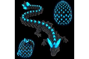 JONRRYIN 3D Gedrucktes Drachenei mit Drache, Drachen Spielzeug mit Augen, Kreative Spielzeug und Deko, Erwachsene Kinder Drachen Ei 3D Deko Schreibtischspielzeug Geschenke