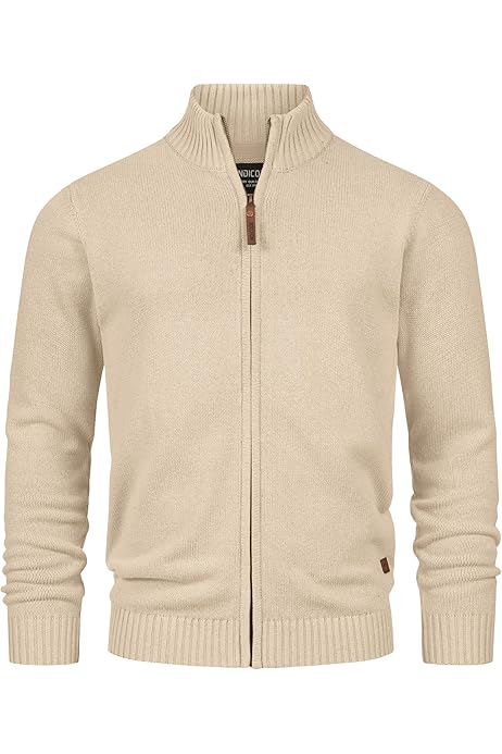 Forro Polar Hombre Cárdigan De Cuello Alto Indicode Para Hombre