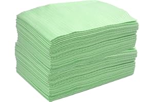Aokbean 125 Piezas 13x17,7 Pulgadas 3 Capas Mantel Desechable para Tatuajes Mantel Impermeable para Tatuajes Almohadilla de Limpieza de Toalla para Suministros de Tatuaje (Verde)