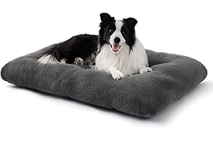 BEDSURE Hundebett Waschbar Extra Groß - XL Hundekissen Bett Beruhigende Hundematratze mit Rutschfestem Boden, Hund Angst Kissen für Sehr Große Haustiere, Grau, 104x69x8cm