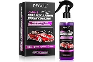 CCKULOOB Premium Wax Spray Ceramic Spray Coating Waterless Car Wash Cleaner 4 IN 1 Car Nano Headlight Repair Cleaner Scratch Remover Car Wax Polish Spray for cars, Motorcycles, 100ml