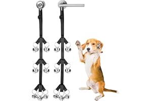 Tierecare Dog Doorbell for Dog Potty Training Sliding Door Hanging Bells Tree Shape for Dogs to Go Outside Outdoor Puppy Pet Supplies Easy to Use - 2 Pack