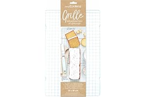 SCRAPCOOKING SCRAP COOKING - Grille à Pâtisserie de Refroidissement & Glaçage - 25 x 40 cm - Nappage à Gâteaux, Desserts, Biscuits, Tartes, Pains, Viennoiseries - Volette - 5185, Vert D'eau