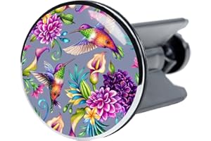 ‎SANILO Sanilo Waschbeckenstöpsel, viele schöne Stöpsel für das Waschbecken zur Auswahl, universal mit Motiv (Kolibri)