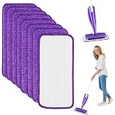 8 Pieces for Swiffer WetJet Mop Sprayer Refill 30x14cm Kit | Microfiber Replacement Mop for Dry, Wet Floor Cleaning