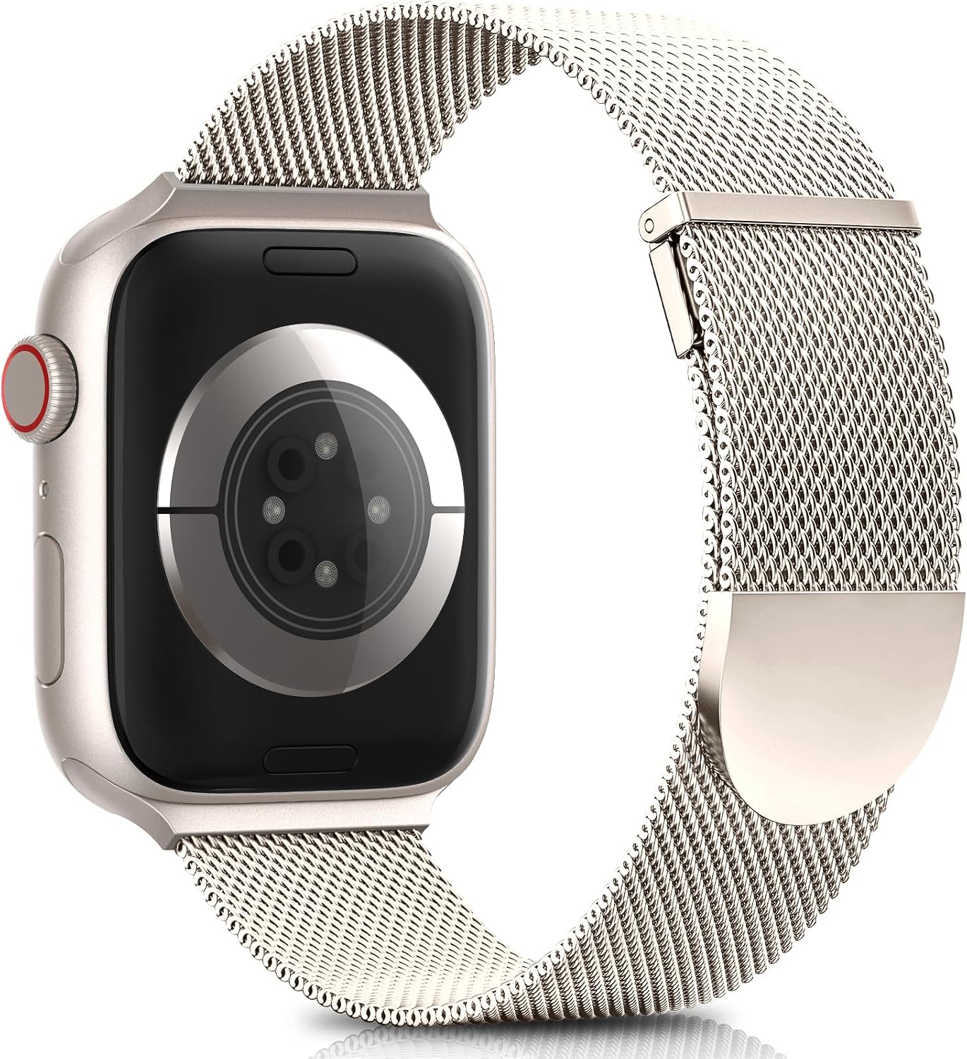 Higgs Strap Compatible with Apple Watch Straps 42mm 46mm 45mm 44mm 41mm 40mm 38mm 49mm for Women Men, Dual Magnetic Adjustable Metal Band for iWatch Series 11 10 9 8 7 6 5 4 SE Ultra 3 2 1