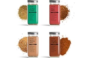 Set de Especias Gourmet para Cocinar Specials Foods - Sazonador con Curry, Ajo, Cayena para Pescado, Cerdo, Pollo y Verduras(Pack Mix)