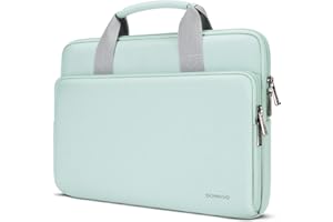 DOMISO Pochette Ordinateur 17 Pouces Sacs et Housses pour Ordinateur Portable de Protection Ordi Sacoche PC Portable 17 Pouces pour Dell HP ASUS Acer Dell XPS Laptop Notebook,Vert Menthe