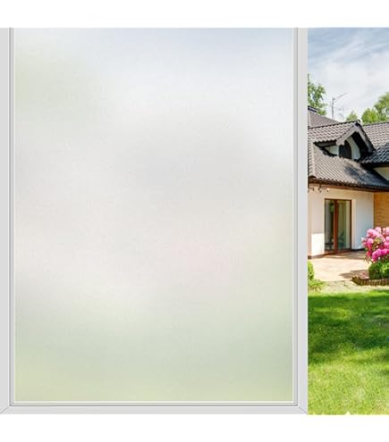 DUOFIRE Window Film Privacy Window Film Frosted Glass Film