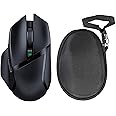 M.G.R.J® Portable Carrying Protector Case Cover for Razer Basilisk X Hyperspeed Wireless Gaming Mouse (Black)