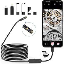 Endoscope LabTEC 1920p Double Objectif - Sonde 7.9mm Étanche IP67, 5m - Pour Smartphone USB