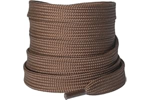 Olukssck - 2 Pares de Cordones Planos, Cordones duraderos de Repuesto de 10 mm de Calidad para Zapatos de Deporte, Zapatos de Ciudad