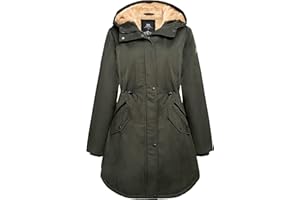 OROLAY Parka da Donna Invernale Caldo di Media Lunghezza con Piumino da Esterno con Cappuccio Foderato in Pile