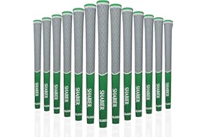 SHABIER Set di Impugnature da Golf Multicomposte, 13 Pezzi, in Gomma ad Alta Trazione e Feedback per Mazze da Golf, Verde